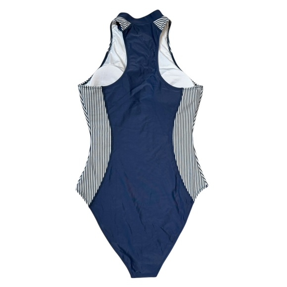 NWOT Southern Tide Seersucker Zip Front One-Piece - Picture 9 of 13